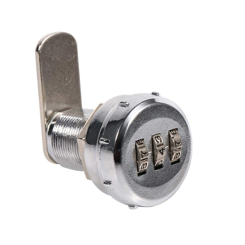 GOTOTOP 3 Digit Code Combination Cam Lock Zinc Alloy Silver