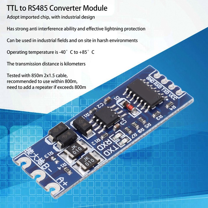 5 Pcs TTL to RS485 Converter Module Strong Anti Interference