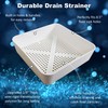 Leyso 4 Pcs 8.5-inch Thermoplastic Floor Sink Drain Strainer Drop-in