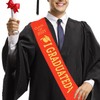 KEELYY Graduation Sash 2025, Graduation Sash with Gold Glitter Letter