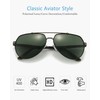 ANRRI Classic Square Aviator Polarized Sunglasses for Men with Spring