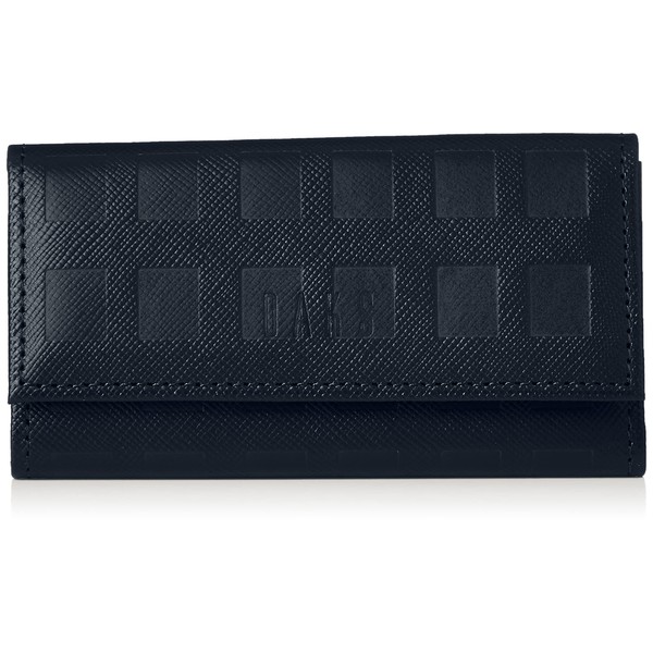 Ducks Checker Emboss Key Case, navy