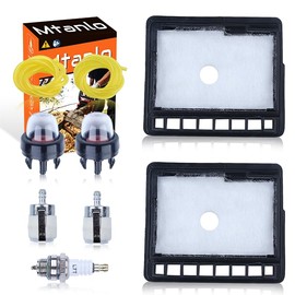 Mtanlo for Echo CS-300, 301, 305, 340, 341, 346 Replacement Parts Kit: Includes 2 Primer Bulbs, Air Filters, Oil Pipes, Fuel Filters, and Spark Plug for Optimal Per for mance and Reliability