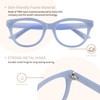 AVDLAB Blue Light Blocking Glasses Oval Oversized Stylish Thick Frame