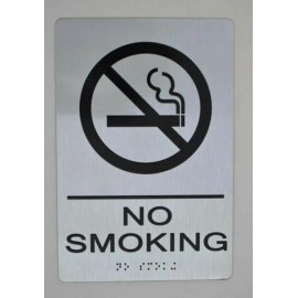 BUILDINGSINGS.COM NO SMOKING SIGN-(Aluminum