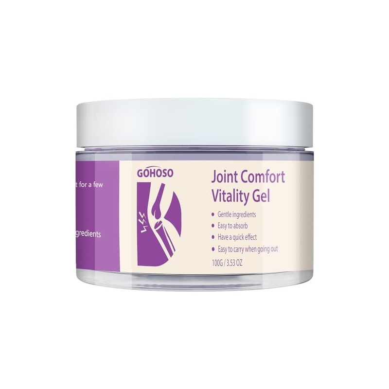 Joint Purple Gel, Cooling Massage Cream with Turmeric for Back,