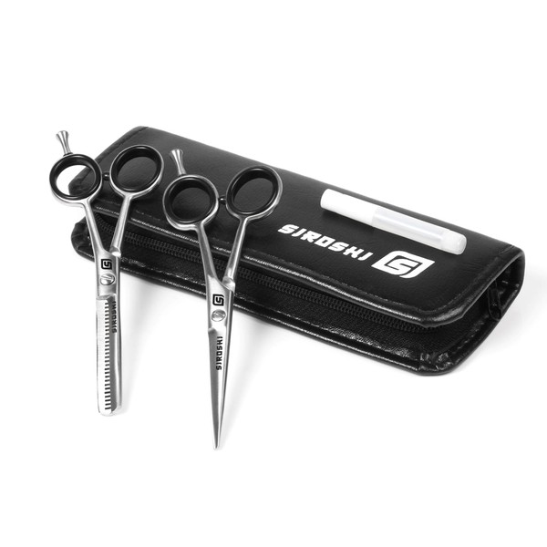 Siroshi Scissors + Thinner Set - Professional or Home Use Styling Scissors Set