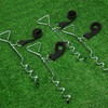 TOBWOLF 2 Set Basketball Goal Anchor Tie Down Kit, High
