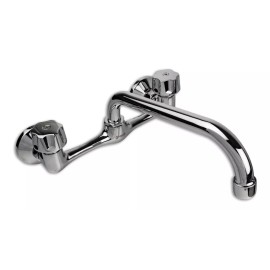 CNX Mezcladora De Pared Cromada Para Fregadero De Cocina