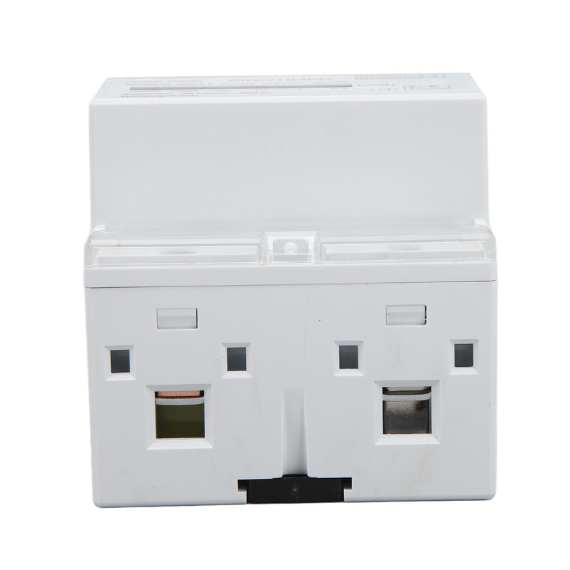 Electricity Watt Hour Meter Dual Color LED Indicator Rail Mount