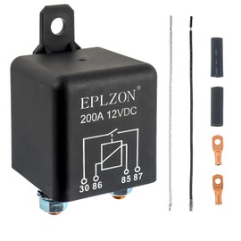 EPLZON 200A 200 Amp 12V DC 4 Pin SPST Starter Relay Continuous Duty Relay Heavy Duty Automotive Power Starter for Truck Boat Marine RV Camper