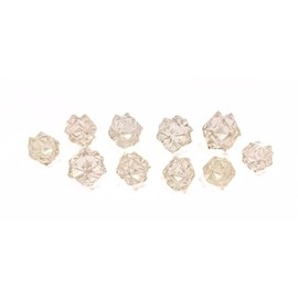 Jet 20 Point Crystal Quartz Merkaba Star Chakra Platonic Healing Reiki Protection Power Brazillian Approx Weight 5-7 Grams (10)