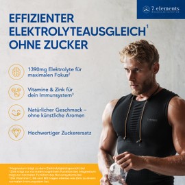 Elektrolyte OHNE ZUCKER • 30 Stück • Für Sport und gegen Kater • Elektrolyt Pulver kalorienarm und zuckerfrei • Premium Power Electrolytes Plus mit Orange-Geschmack – 300g
