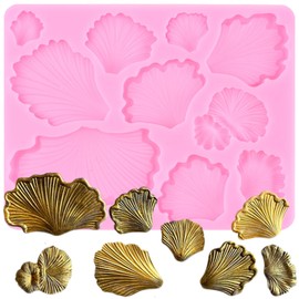 XMOLDNMS Ginkgo Biloba Fondant Formen Pilz Kuchen Dekoration Silikonform Für Kuchen dekorieren Cupcake Topper Schokolade Gummipaste Süßigkeiten Polymer Clay