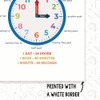 Printlabz Teling Time Learning to Read a Clock Classroom Poster
