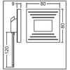 1 x IP44 Stair Spot Design LED 230 V 3000