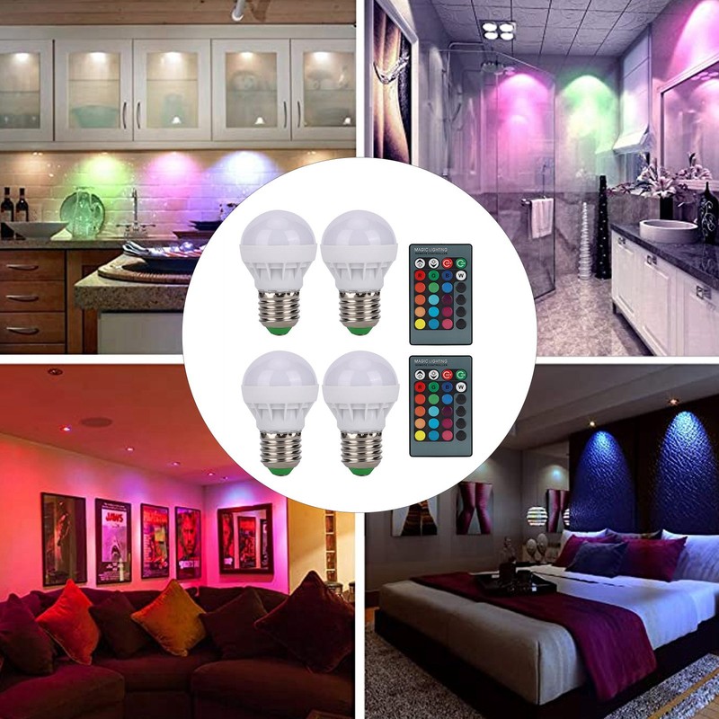E27 RGB Color Changing Light Bulbs 40W LED Light Bulb