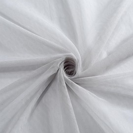 CABODYALS 1.6 m Grey Mesh Fabric, Breathable Mosquito Net Fabric, Sold by the Metre, Polyester, Voile, Plain, Soft and Transparent, Tulle Fabric for Sewing, Making, Crafts, Costumes, Garments