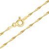 Amberta Cadenas Plata Hombre Mujer Collar Fino Singapur Veneciano Paperclip