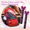 Aileam 4 PCS Pin Me Ribbon Cheer Bag Bow Keychain