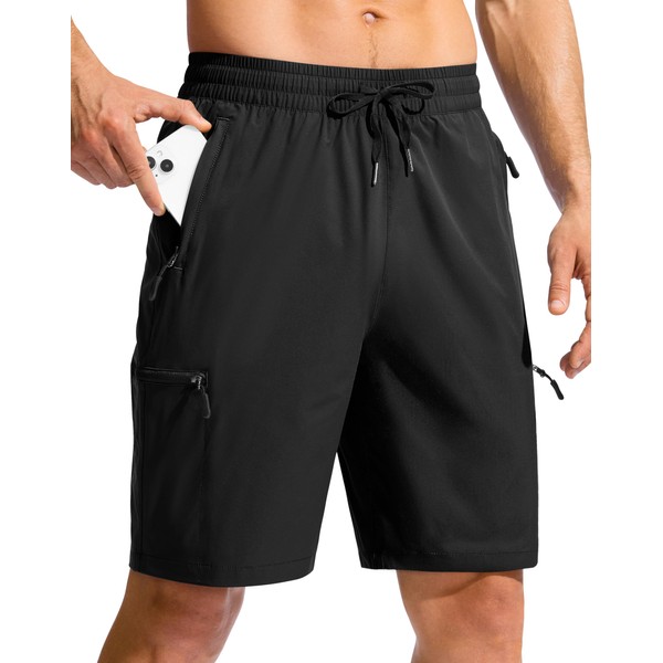 Mens Bathing Suit Quick Dry Board Shorts with 4 Zipper