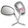 TDR Chrome 10mm Rear View Side Mirrors for Triumph Bonneville