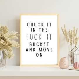#P02 Swear Print, Funny Decor, Swearing Fun Decoration, Wall Art, Living Room decor, Home Decor, House Decoration, Swearing Gifts, Swear Gift