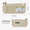 Left Driver Side Beige Sun Visor Fit for Toyota RAV4