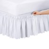 Collections Etc Scalloped Elastic Bed Wrap Around, Easy Fit, Dust