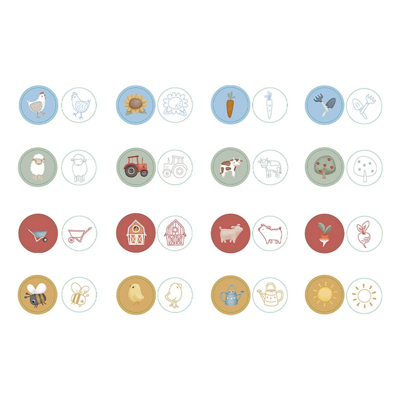 Little Dutch Little Farm 126008 Stamp Set