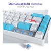 Owpkeenthy Wired 65% Mechanical Gaming Keyboard with Blue Switch 60%