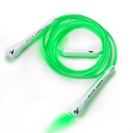Elite Jumps - Light Show LED Jump Rope - For Kids & Adults - Durable & Lightweight - Adjustable Length & USB Rechargeable - Tangle-Free Jumping Rope for Fun & Exercise - 6 Vibrant Colors - Single LED