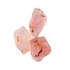 CRYSTALINES 3pcs Wholesale Natural Raw Pink Chrysolite Gemstones, High Grade