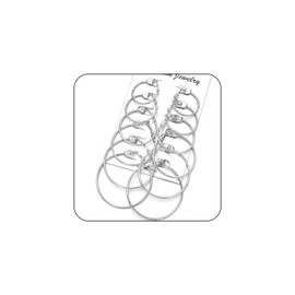 Hoop Earrings for Women Set, 6 Pairs Statement Round Star Heart Large Hoop Pearl Rhinestone Sun Trendy Earrings Stud for Teen Girls Holiday Jewelry Gifts (6 Pairs(Silver))