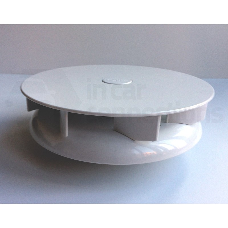 Low profile rotary vent for vans buses wind driven rotating