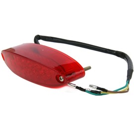 MotorToGo 12V Red 28LED Brake Tail License Plate Integrated Light Compatible for 1996 Honda XR650L