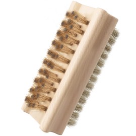 Konex Non-Slip Wooden Two-sided Hand and Nail Brush with Pig Bristle