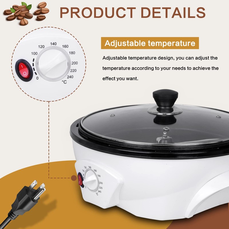 Coffee Roaster Machine 500g Electric Coffee Bean Roaster for Home