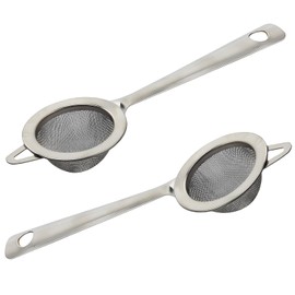 2 Pcs Tea Strainer Fine Mesh – Stainless Steel Tea Infuser with Handle for Loose Leaf Tea, Spices, Herbs, and Coffee, Ultra-Fine Sieve Filter, Reusable & Easy to Clean Tea Filter Set for Cups & Pots