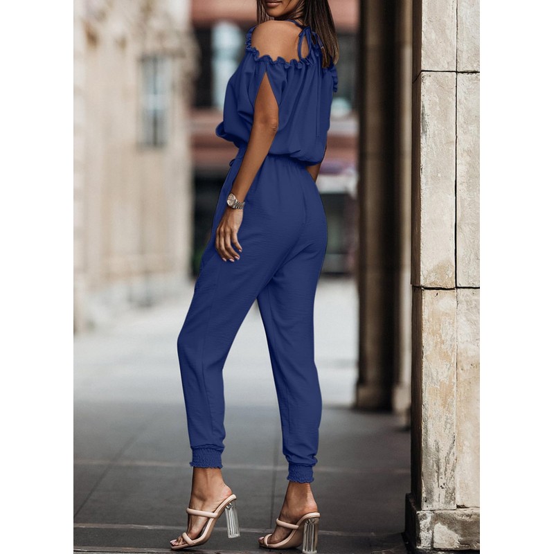 Dokotoo Jumpsuits for Ladies Dressy One Piece Elegant Long Pants