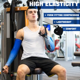 4 Pair Sleeves to Cover Arms for Men Arm Sleeves for Men UV Sun Protection Arm Sleeves Sports Sleeve Cooling Tattoo Sleeves, Classic, Medium