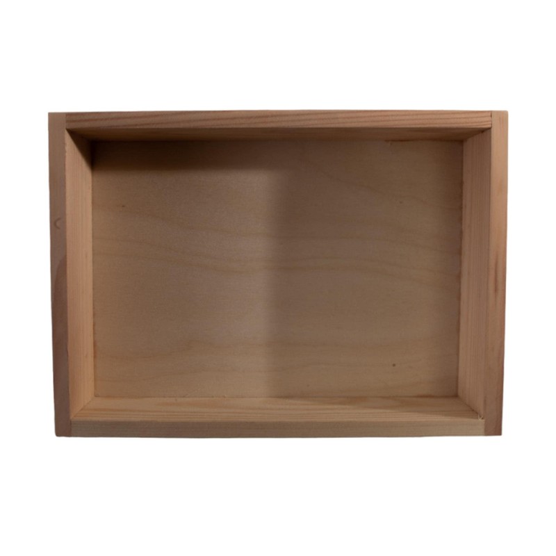 Rectangular Wooden Open Display Presentation Box | 22 x 16