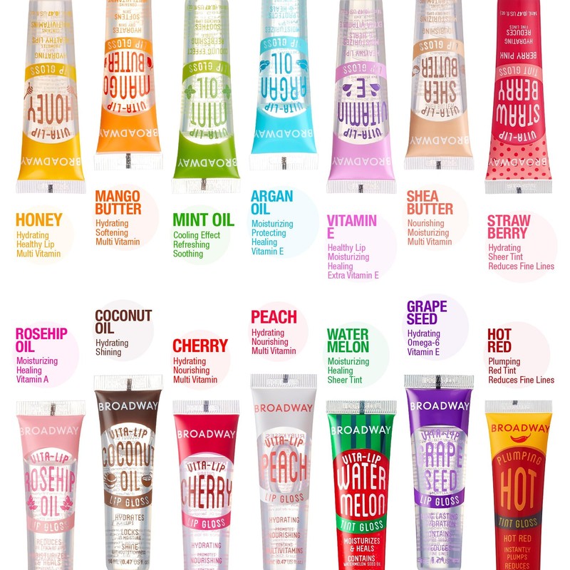 Ruby Kisses Broadway Vita-Lip Clear Lip Gloss (Coconut Oil 6