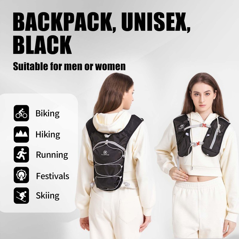 KAMCYCLE® Ultralight Running Backpack, Hydration Backpack Running, Running Vest Men