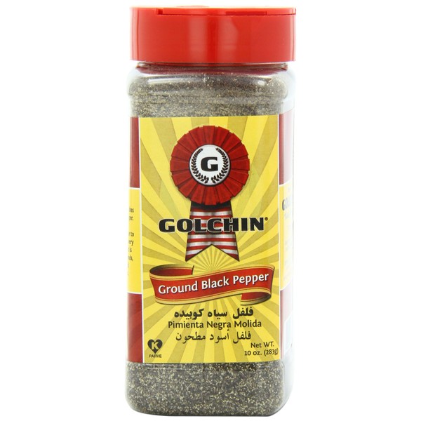 Golchin Ground Black Pepper, 10 Ounce