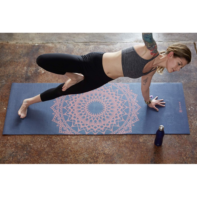 Gaiam, Yoga Mat 4 Mm Pink Marrakesh