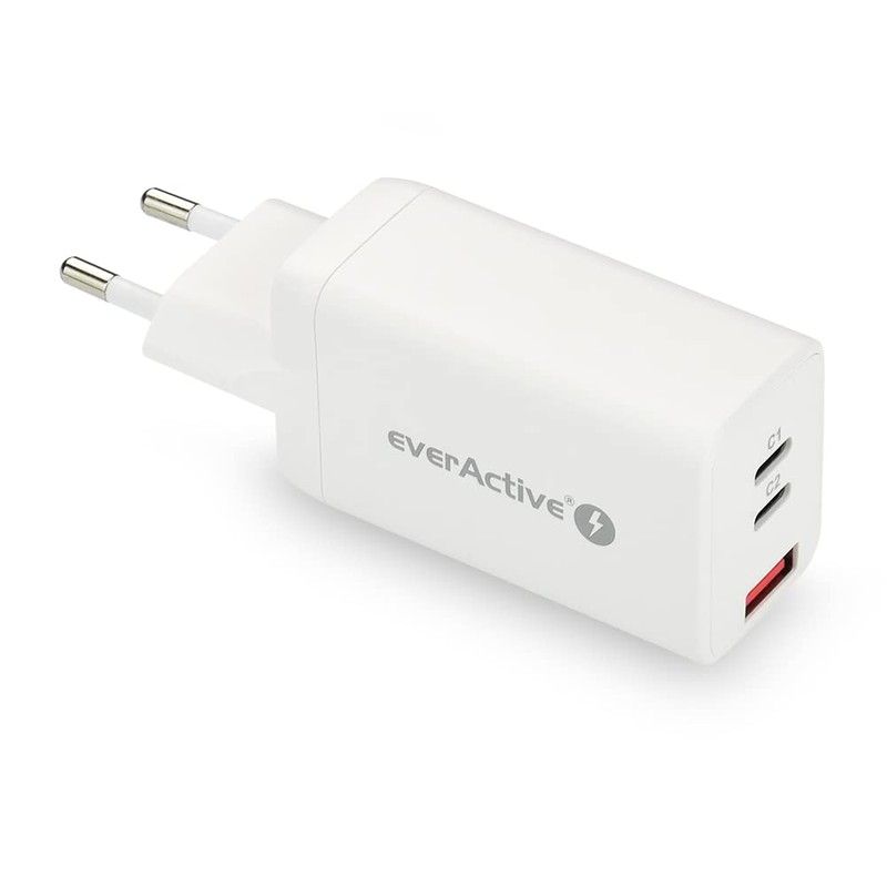 everActive GaN SC-650Q Mains Charger with QC4 + USB Socket