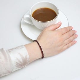 Genuine Gemstone Bracelet with Faceted 4 mm Beads – Adjustable Length – Healing Stone Protective Stone Bracelet Lucky Charm Talisman Gift, Gemstone, Faceted gemstone