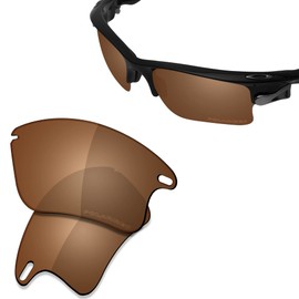 Saucer Premium Replacement Lenses and Rubber Kits for Oakley Fast Jacket XL OO9156 Sunglasses, High definition - amber brown polarised