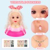 deAO Kids Hairdressing Makeup Doll Head, Makeup Hairdressing Doll Styling